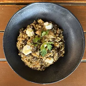 RISOTO DE BRIE COM FUNGHI